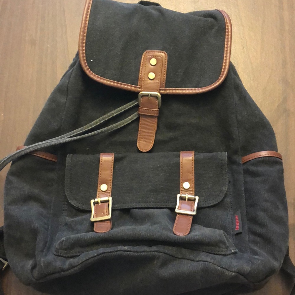 Faded black Denim Leaper bag